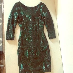 Green Gianni Bini sequin party dress